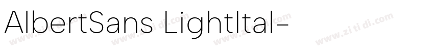AlbertSans LightItal字体转换 AlbertSans LightItal字体转换
